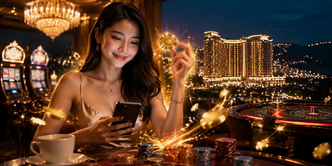 Suasana taruhan sukan di kawasan peranginan Genting Highlands Malaysia menggunakan platform digital